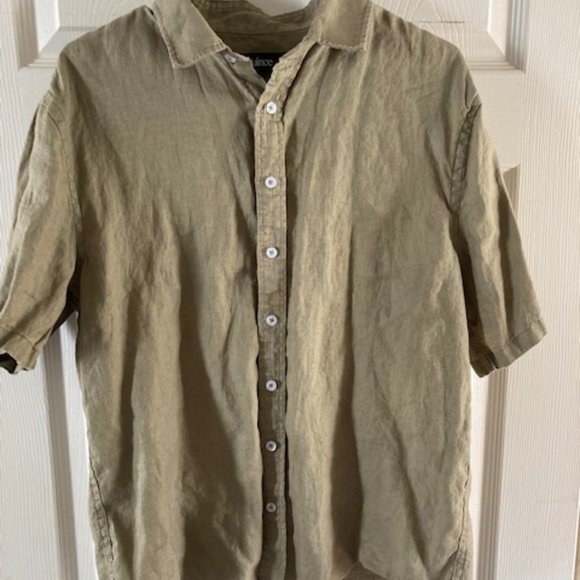 Quince 100% European Linen Short Sleeve Shirt - Picture 1 of 4